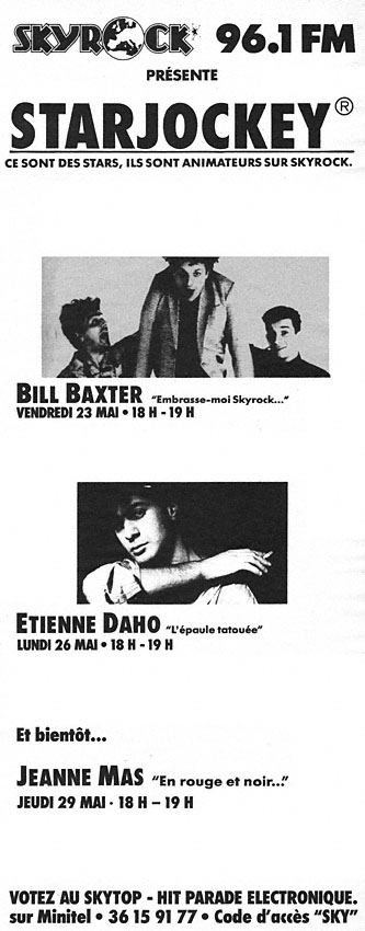 Publicit� Skyrock 1986