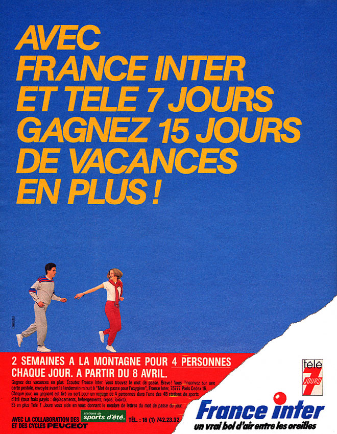 Marque Tele7jours 1985