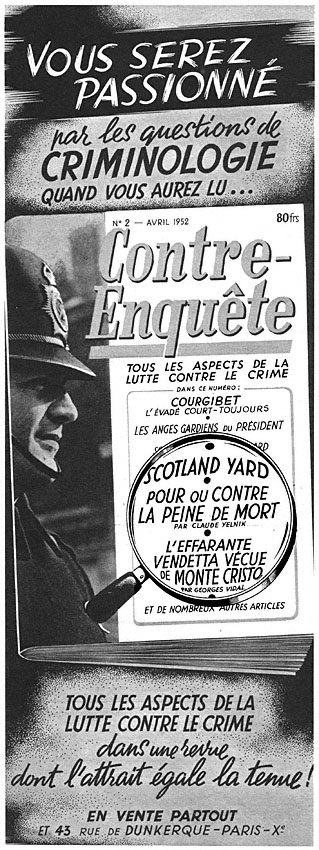 Publicit� Divers 1952