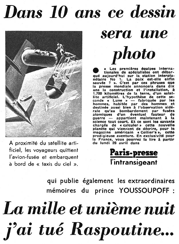 Publicit� Divers 1952