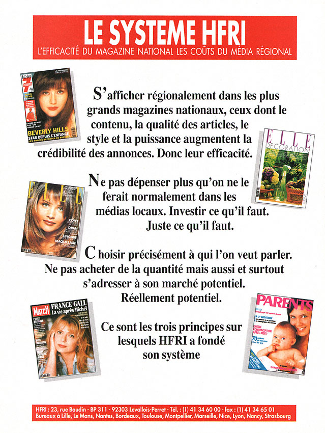 Publicit� Divers 1995