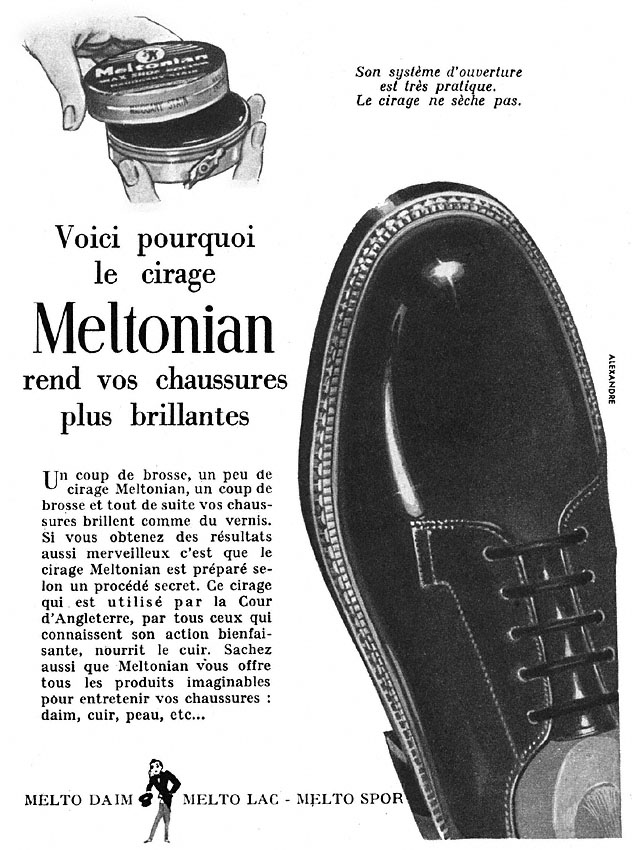 Publicit� Melto 1954