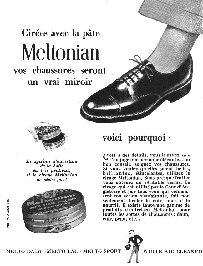 Publicit� Melto 1954