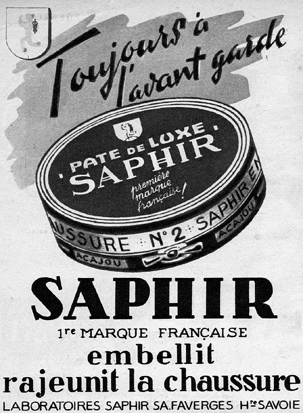 Publicit� Saphir 1953