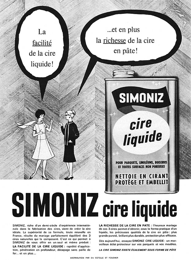 Publicit� Simoniz 1963