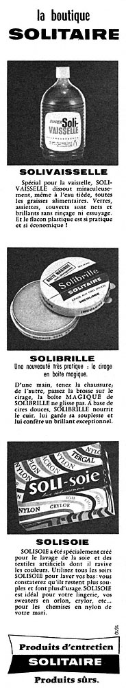 Marque Solitaire 1961