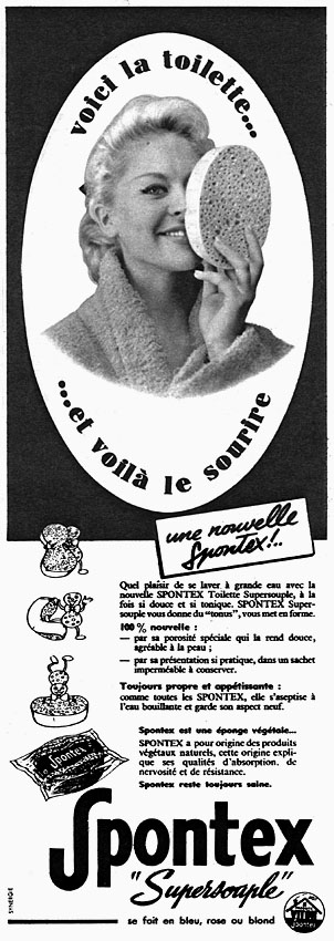 Publicit� Spontex 1955