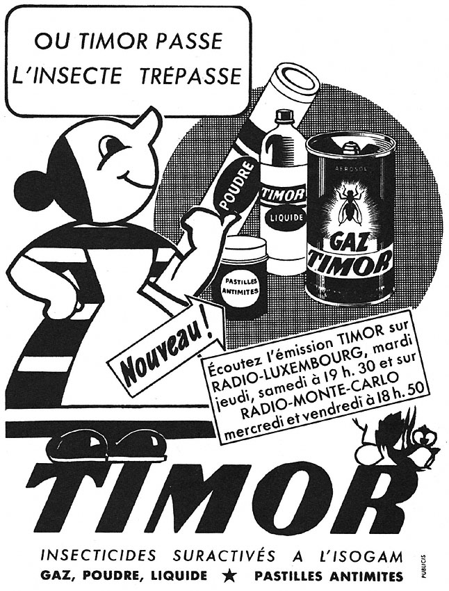 Publicit� Timor 1952