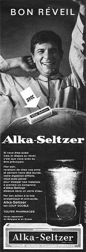 Publicit� Alka-Seltzer 1963