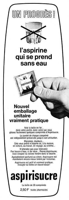 Publicit� Aspirine 1966