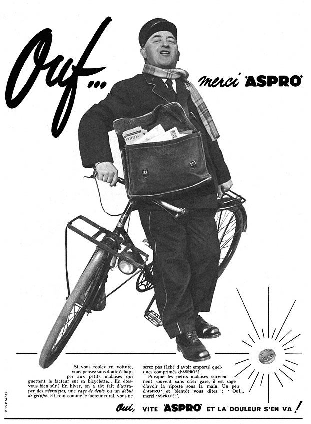 Publicit� Aspro 1956