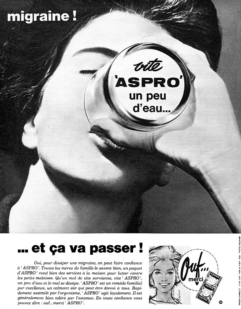 Publicit� Aspro 1965