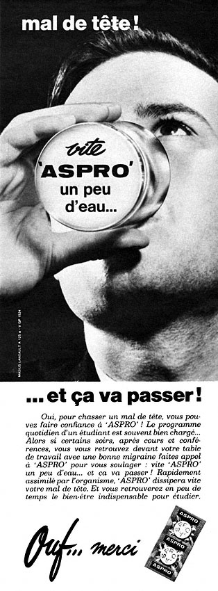 Marque Aspro 1965