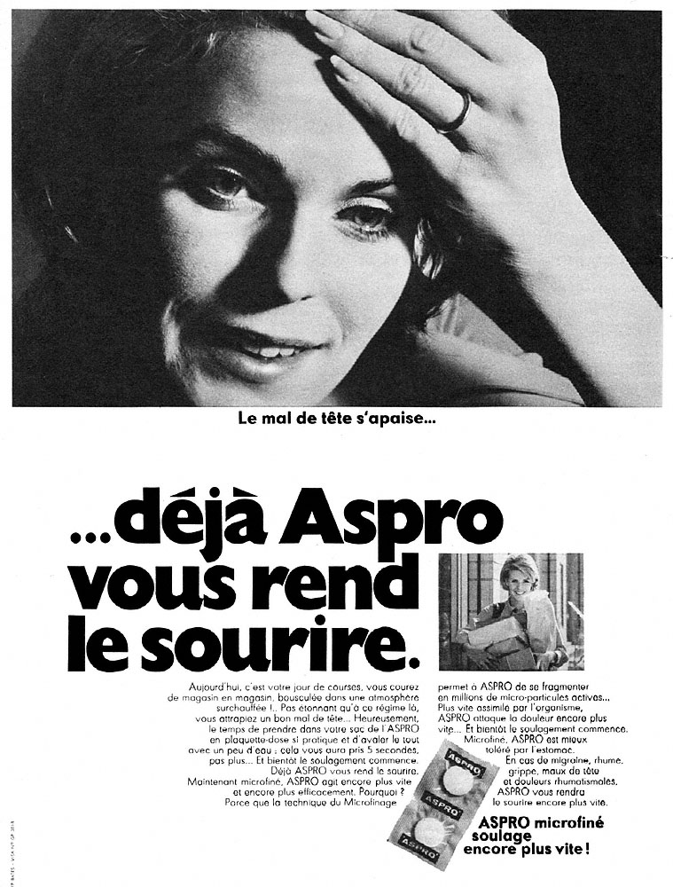 Publicit� Aspro 1968