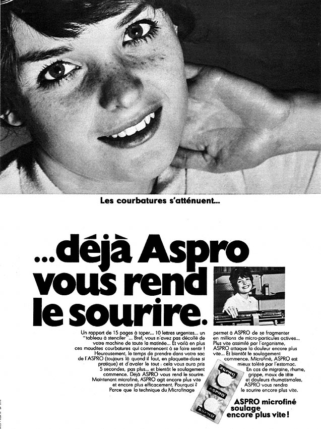 Publicit� Aspro 1968