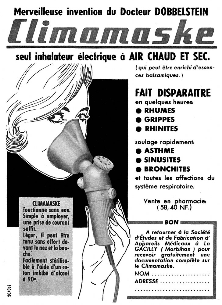 Publicit� Climamaske 1960