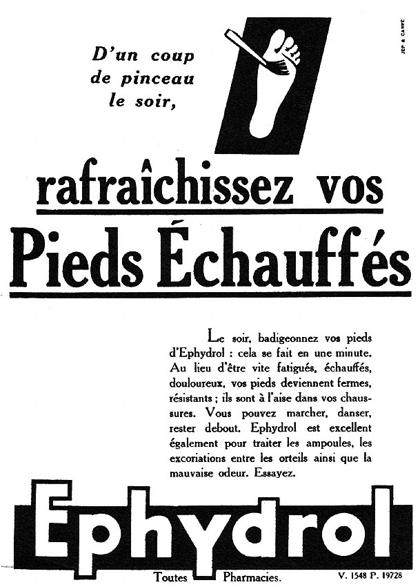 Publicit� Ephydrol 1951