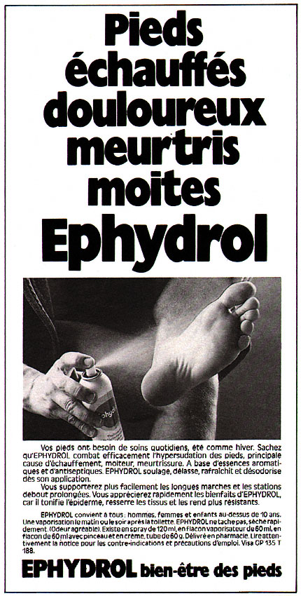Publicit� Ephydrol 1987