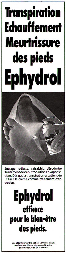 Publicit� Ephydrol 1988