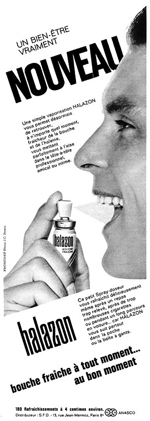 Publicit� Halazon 1965