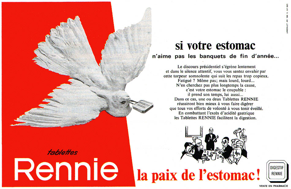 Publicit� Rennie 1965