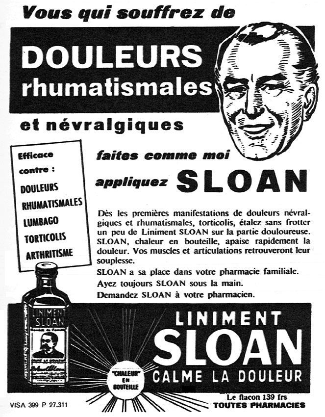 Publicit� Sloan 1956