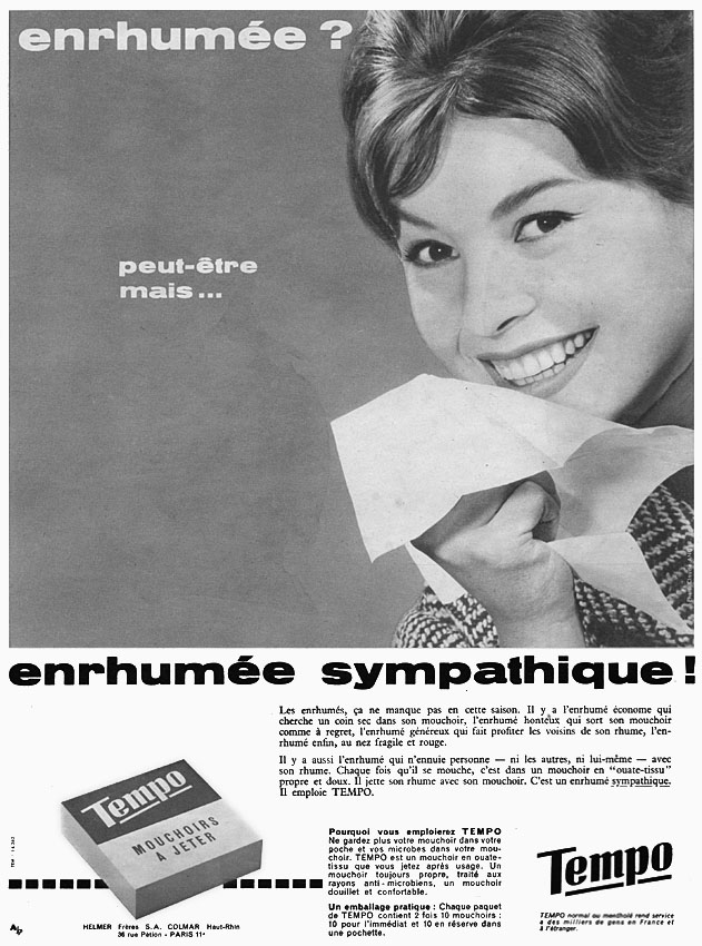 Publicit� Tempo 1960