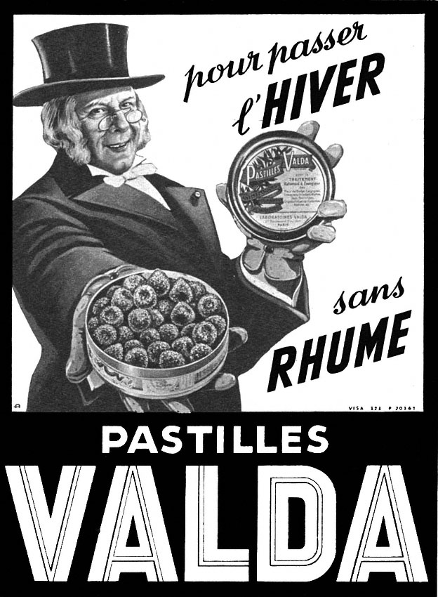 Publicit� Valda 1953