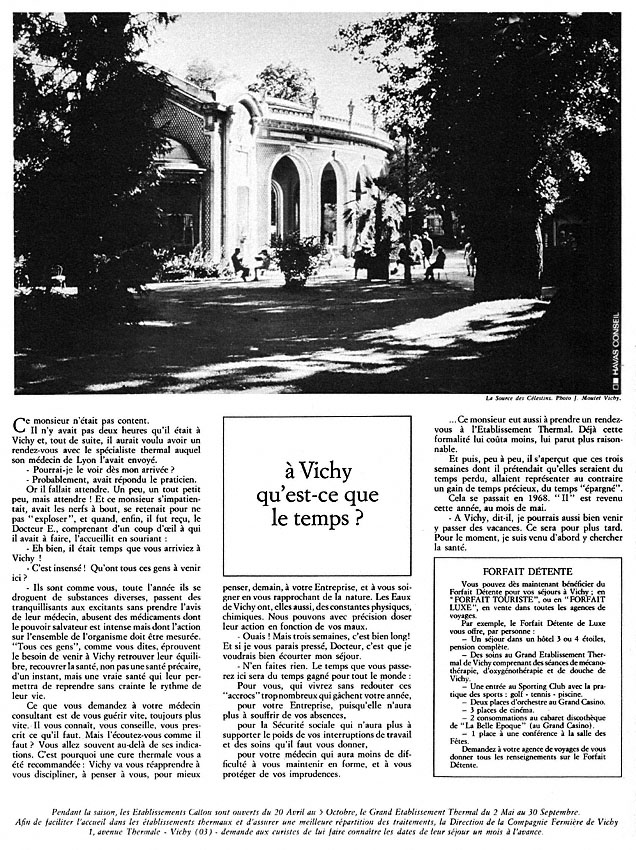Publicit� Vichy 1969