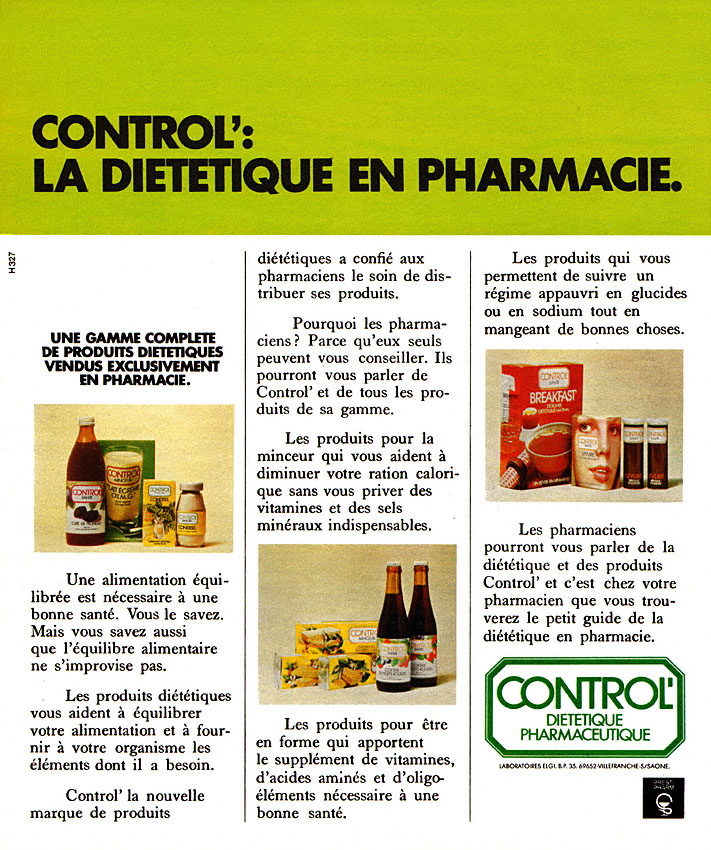 Publicit� Divers 1973