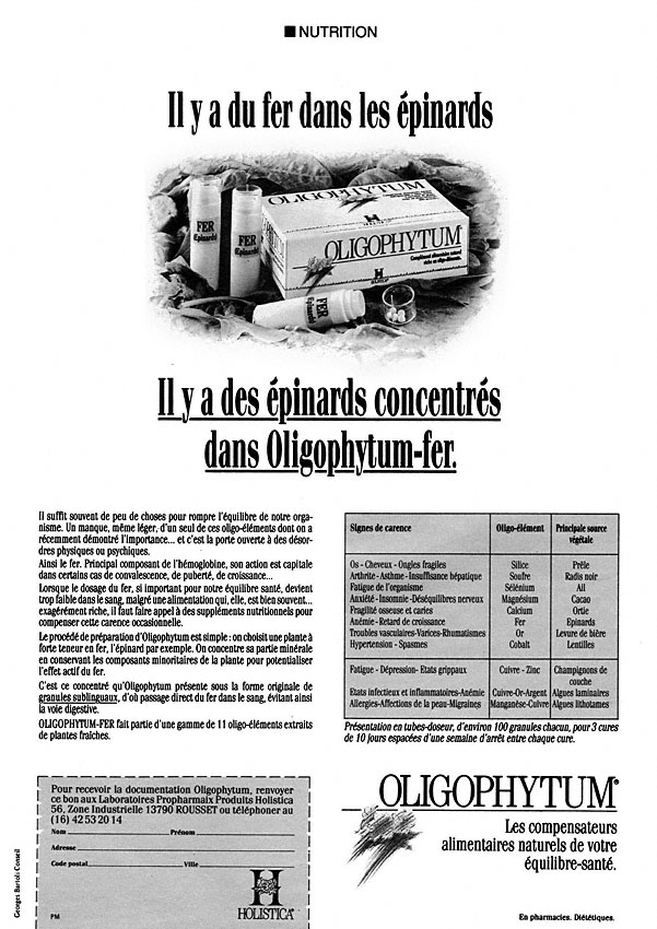 Publicit� Divers 1987