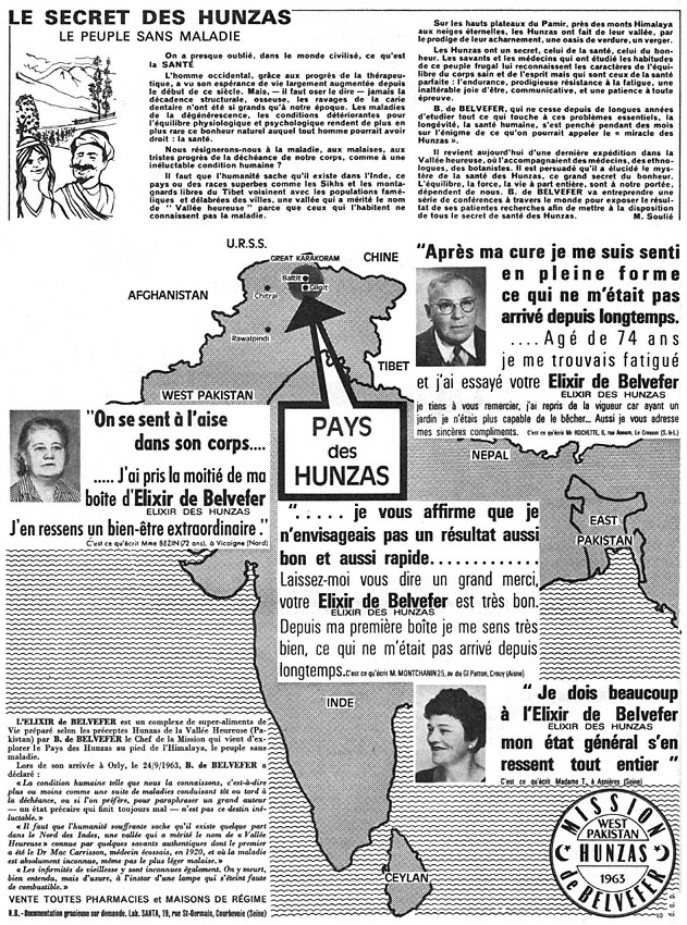 Publicit� Divers 1963