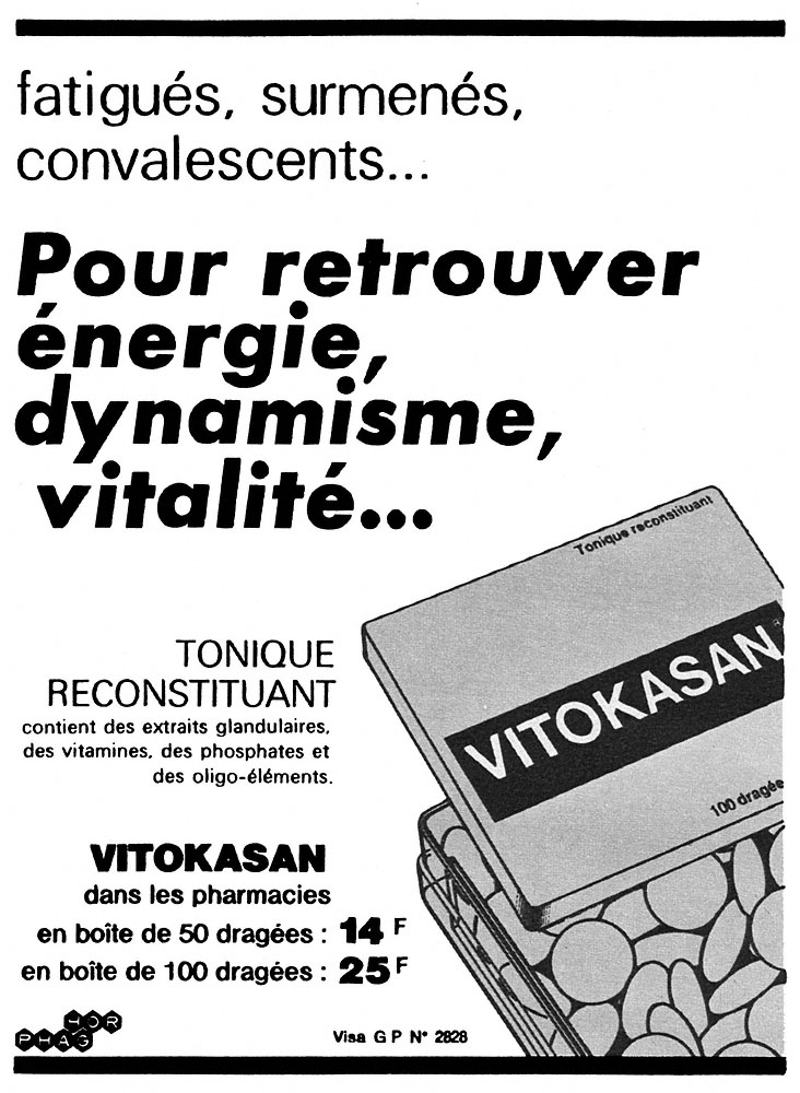 Publicit� Divers 1968