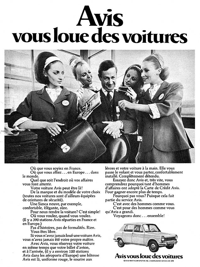 Publicit� Avis 1970