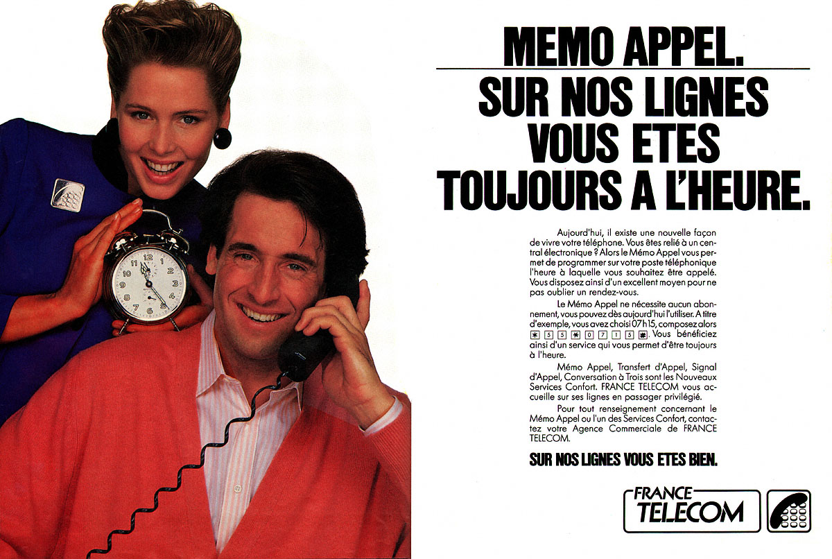 Publicit� France Telecom 1989