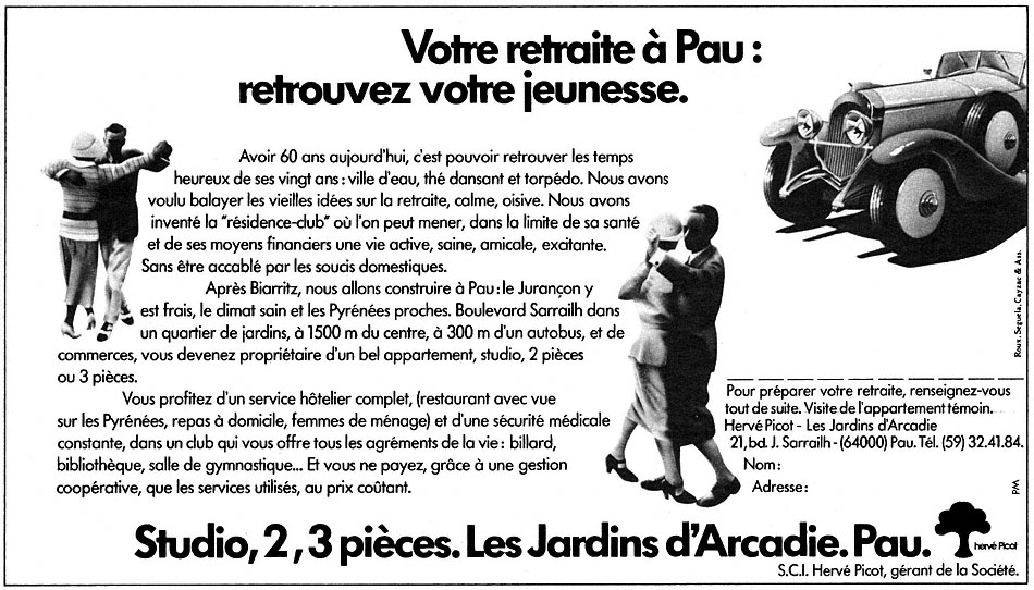 Marque Jardins Arcadie 1973