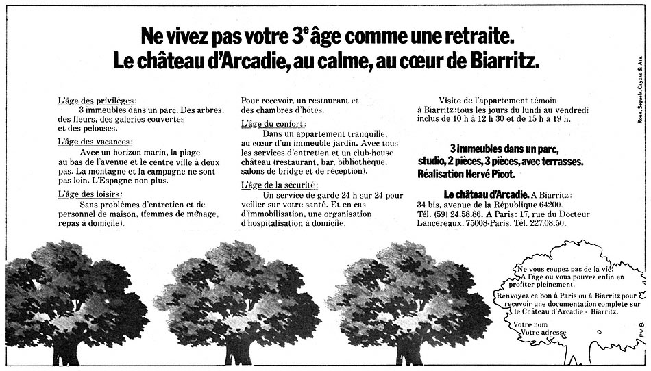 Marque Jardins Arcadie 1974