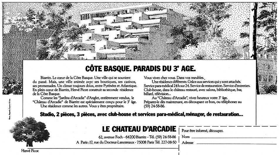 Marque Jardins Arcadie 1975
