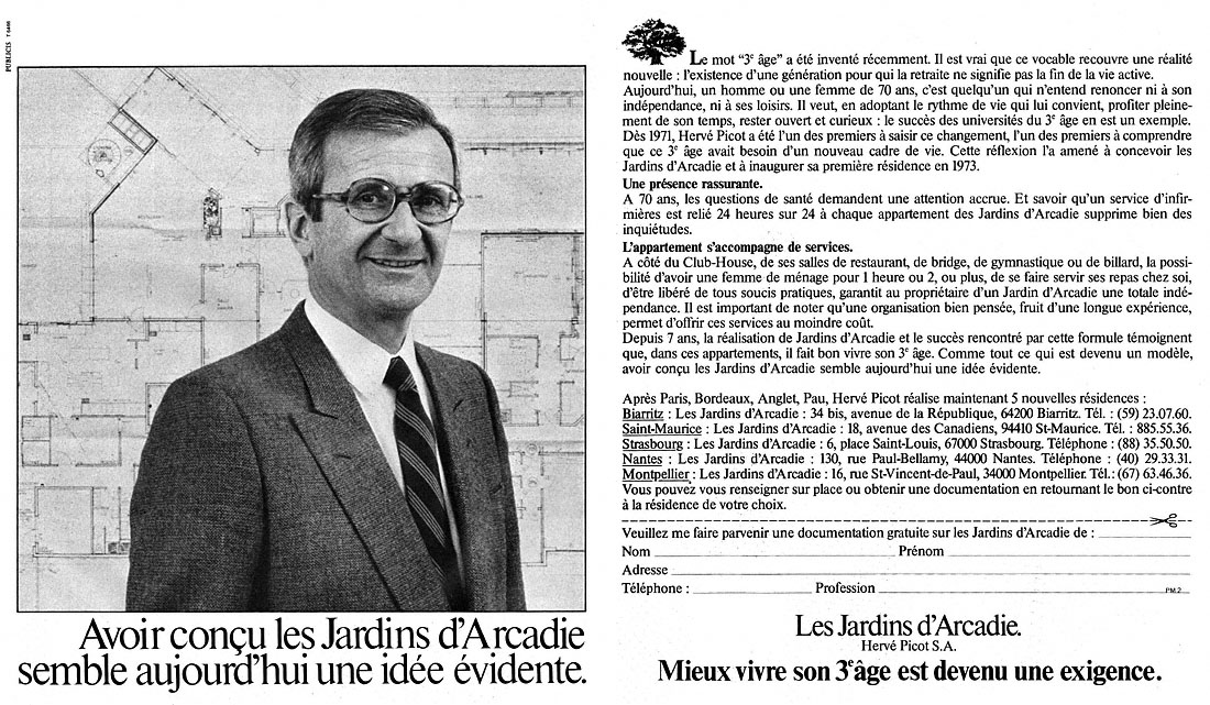 Marque Jardins Arcadie 1980