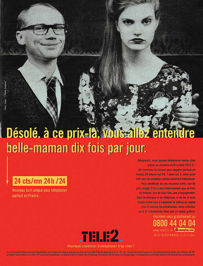 Publicit� Tele2 2000