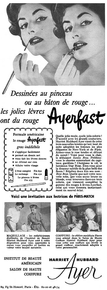 Publicit� Ayer 1954