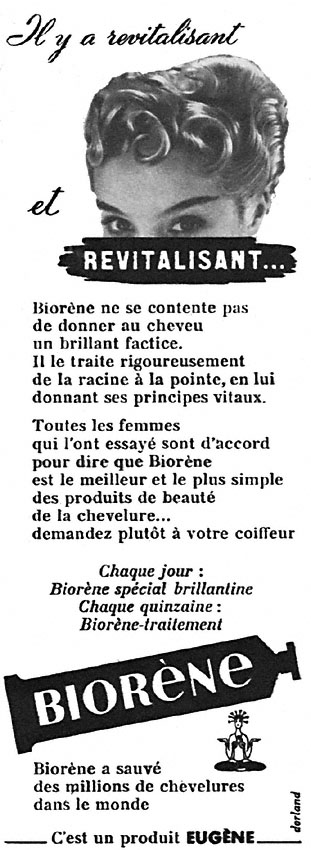 Publicit� Bior�ne 1953