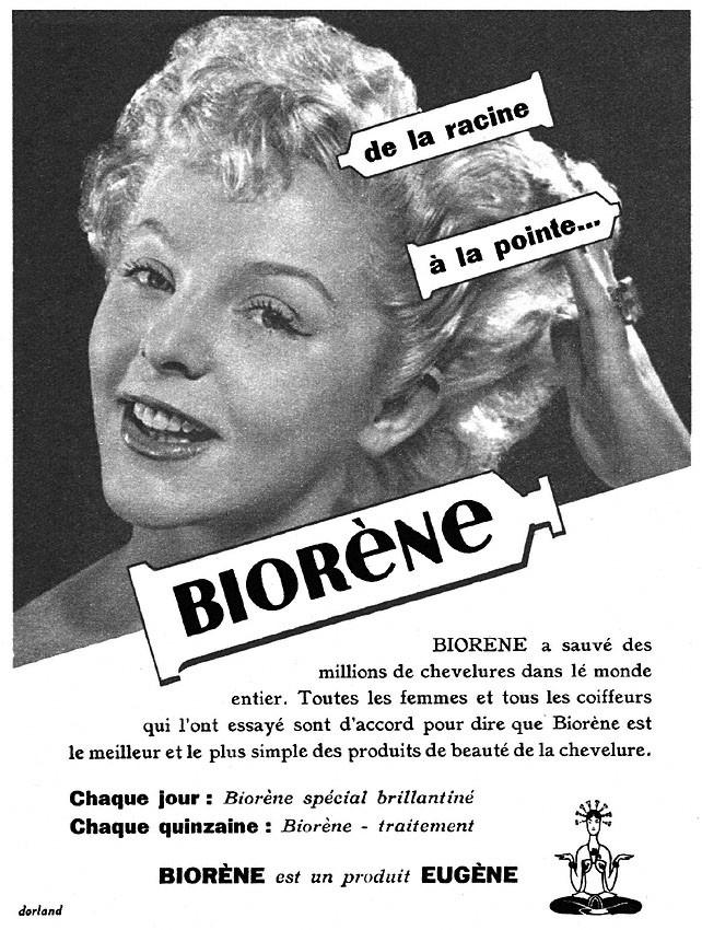 Publicit� Bior�ne 1953