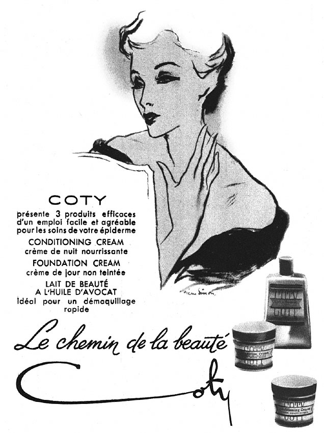 Publicit� Coty 1949
