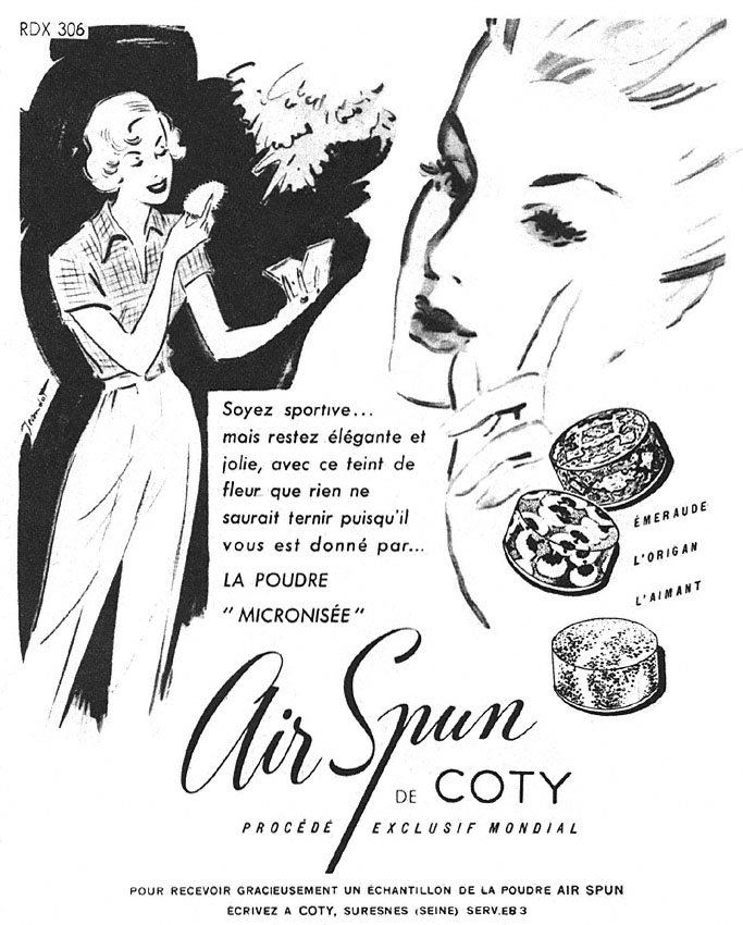 Publicit� Coty 1949