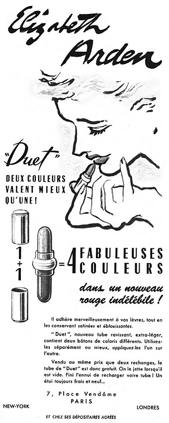 Marque Elizabeth Arden 1952