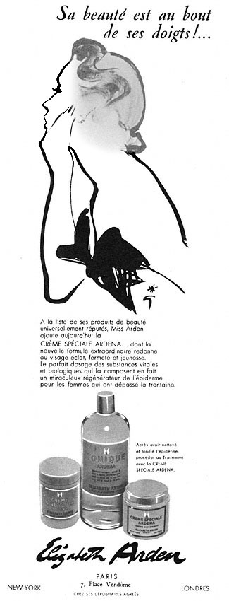 Marque Elizabeth Arden 1952