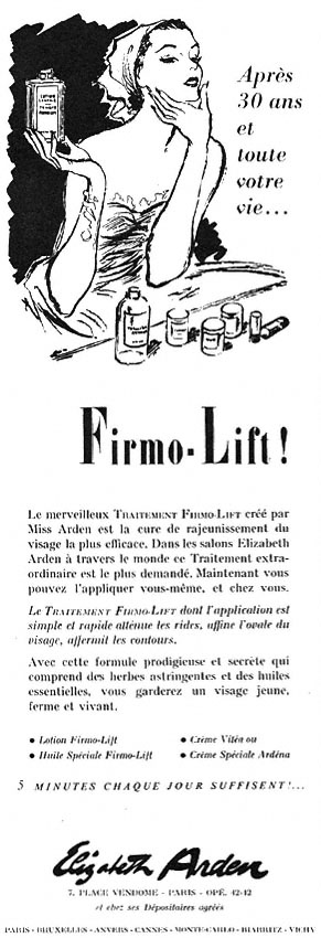Marque Elizabeth Arden 1955