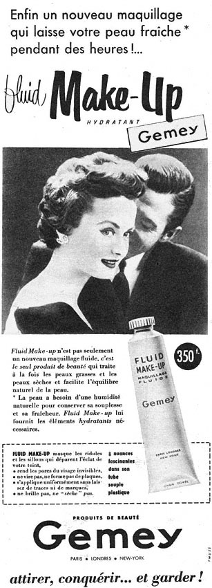 Publicit� Gemey 1955