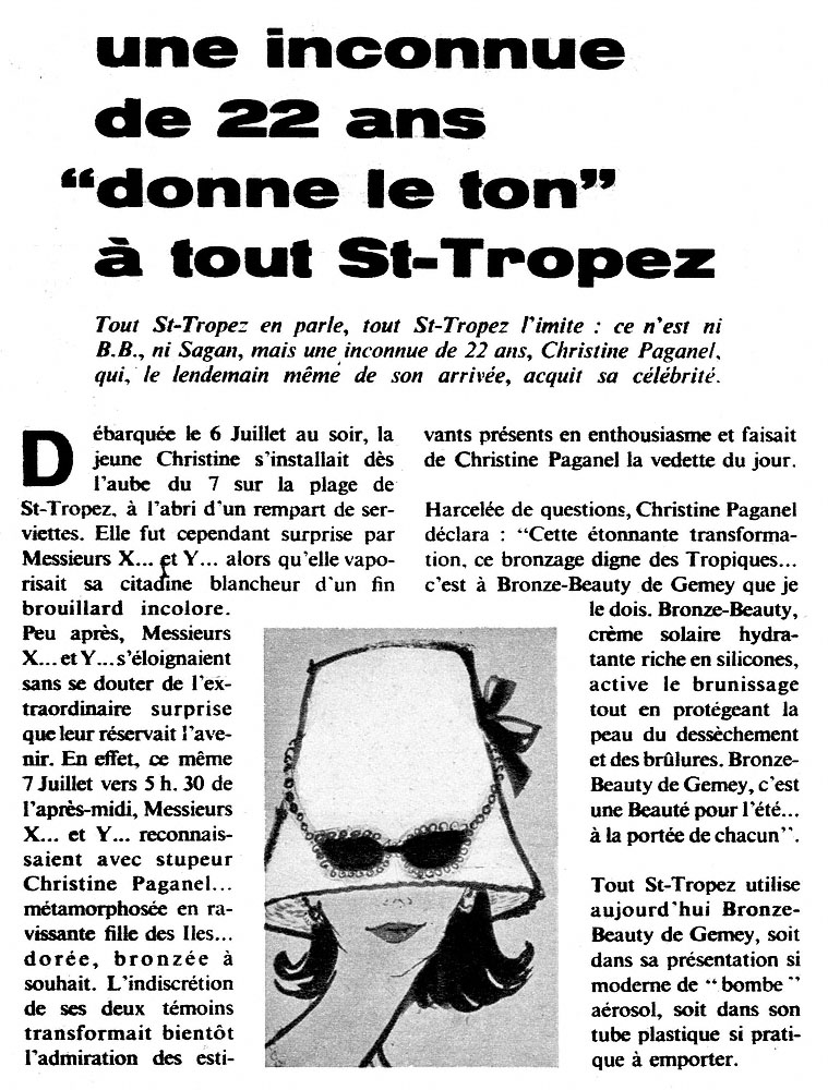 Publicit� Gemey 1959